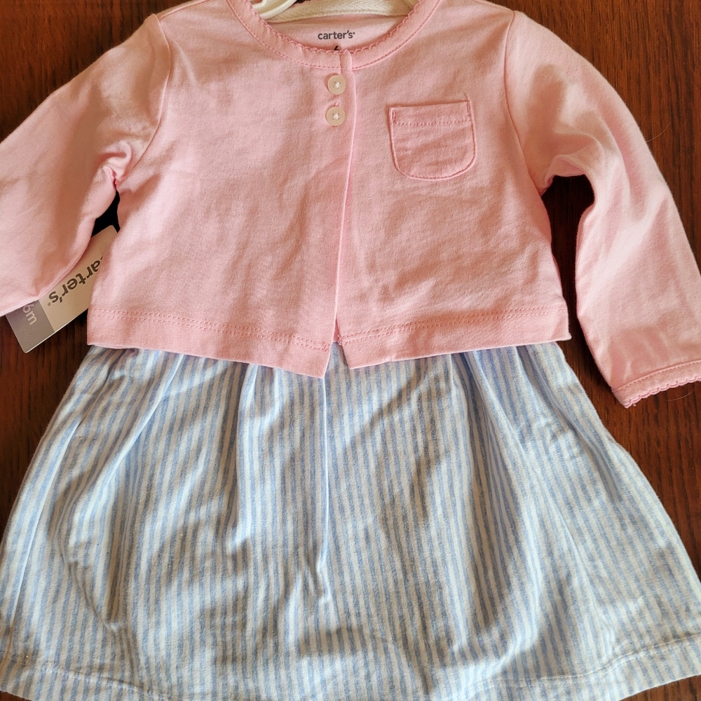 2 piece infant girls dress set